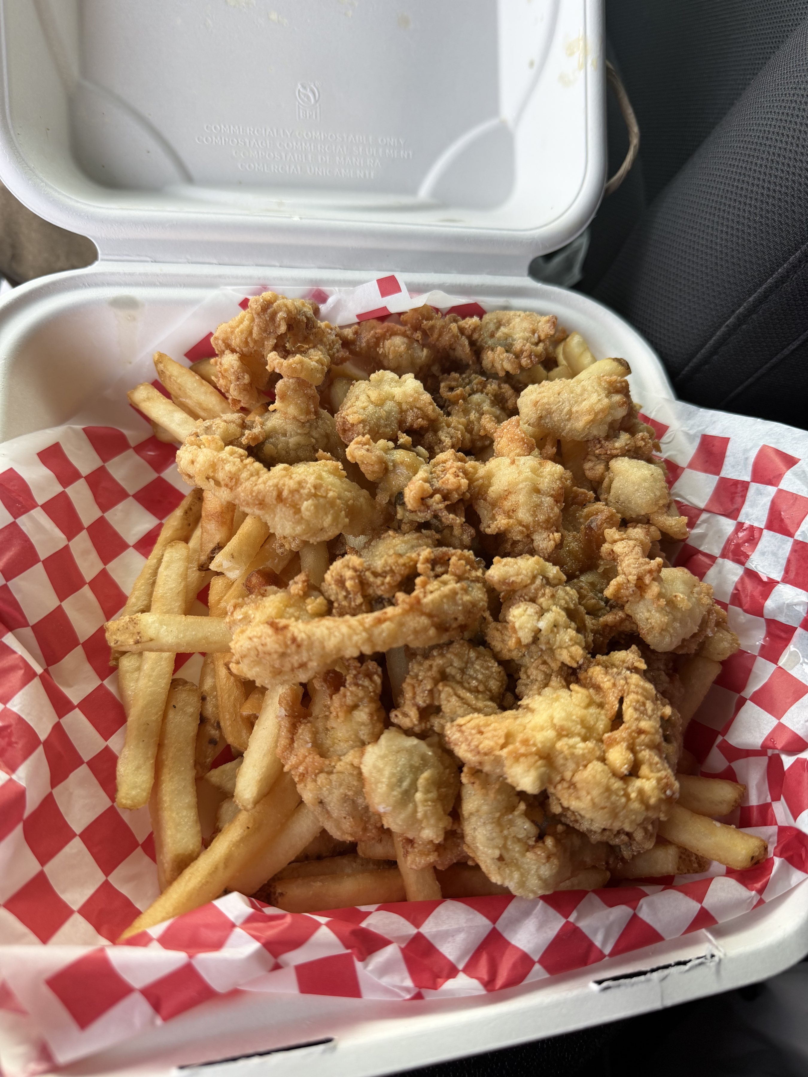 Clam basket at Whale’s Tail Clam Bar