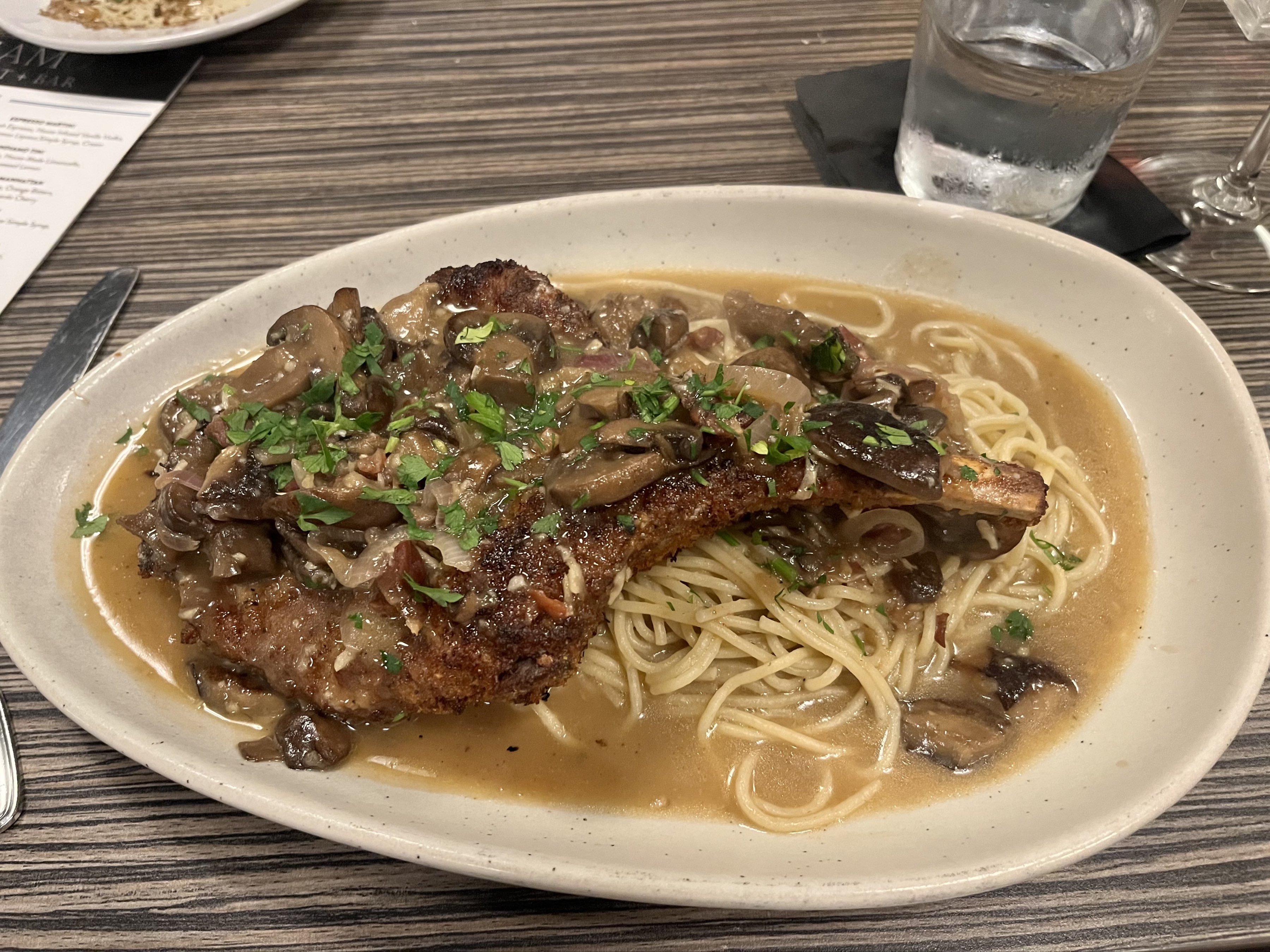 Veal Chop Marsala