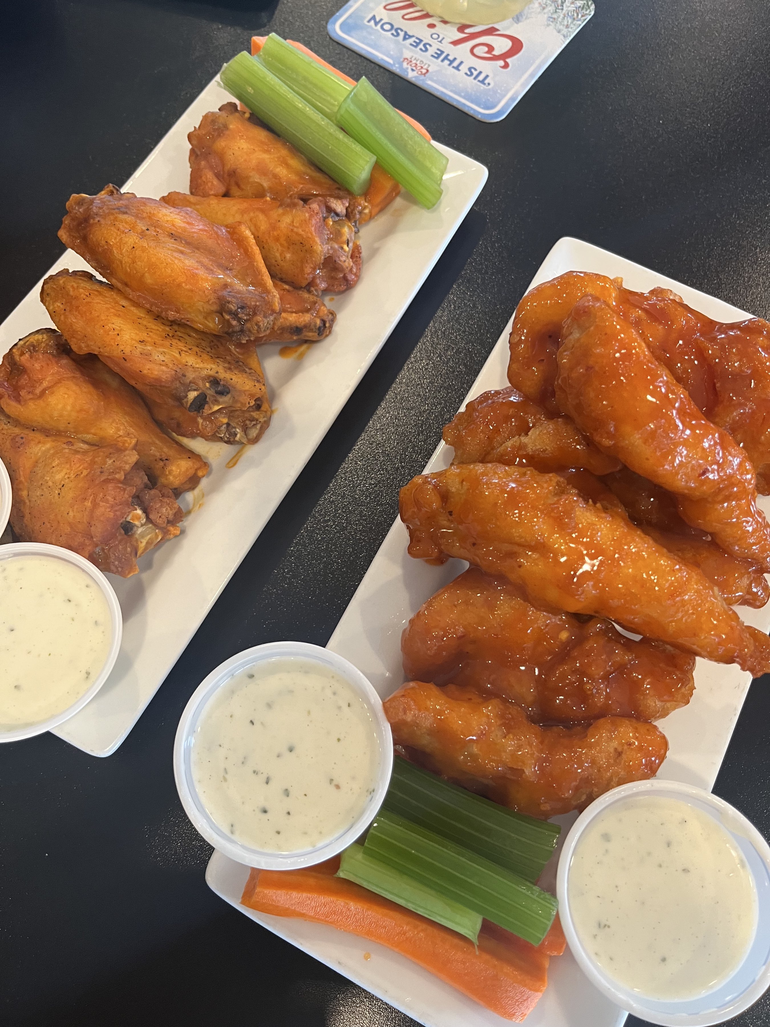 Sweet chili chicken fingers & Buffalo Wings at Nippo Lake Country Club