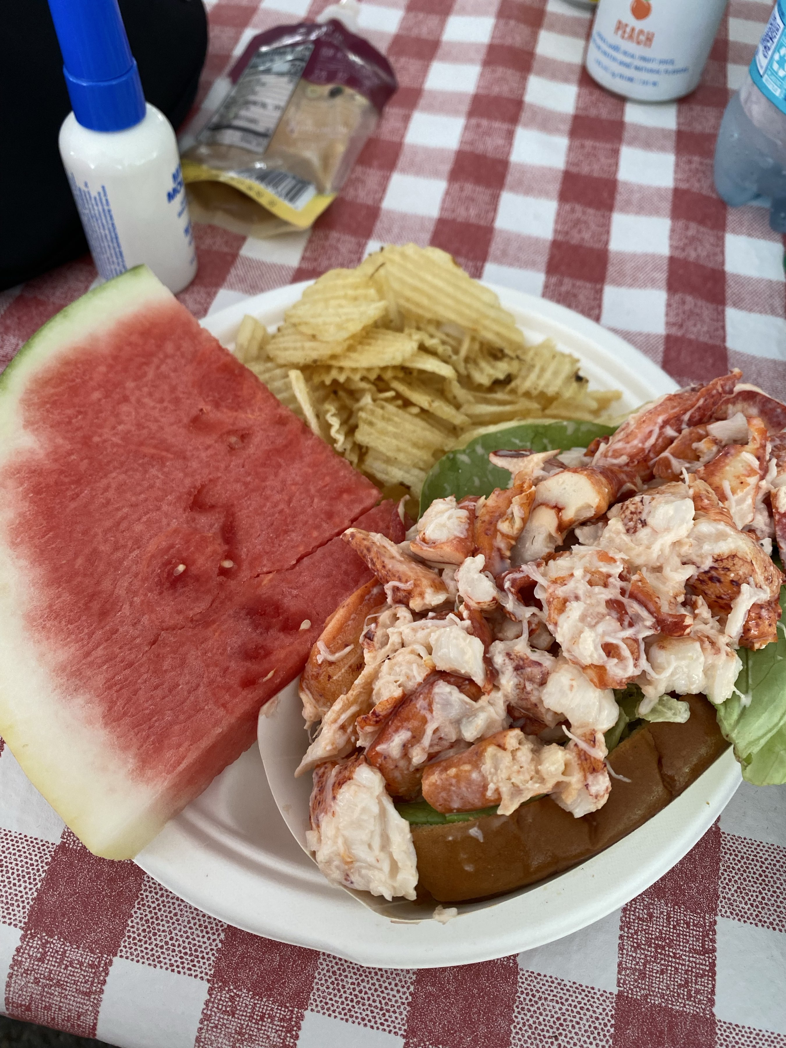 Lobster Roll at Kimball Farms