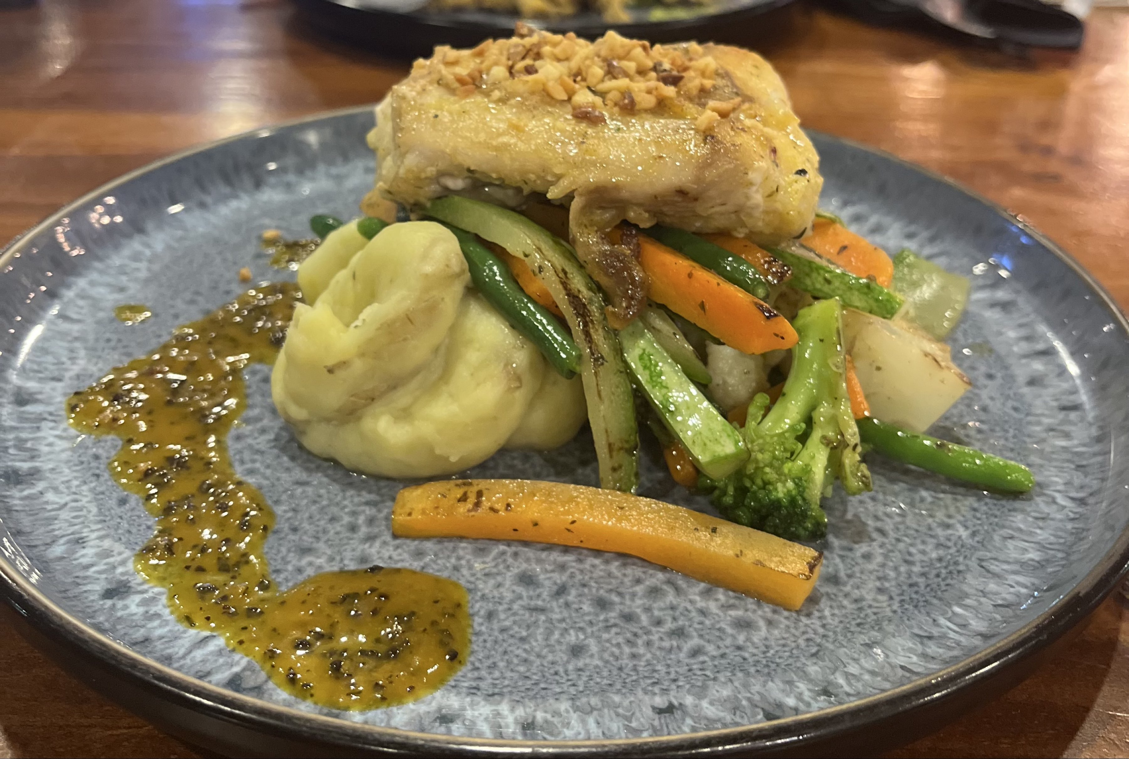 Pistachio Crusted Seabass