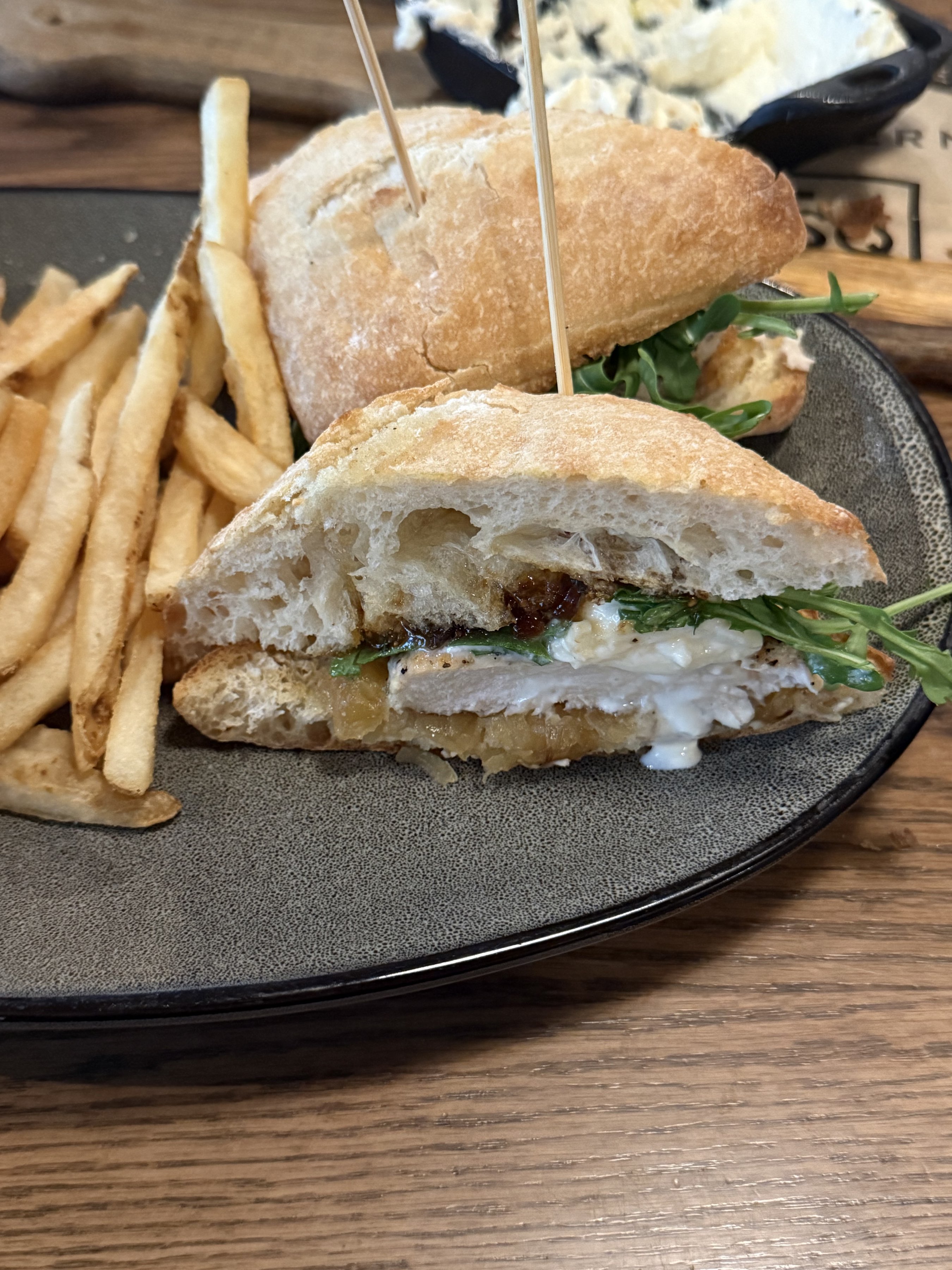Chicken & Burrata at Tavern in the Square