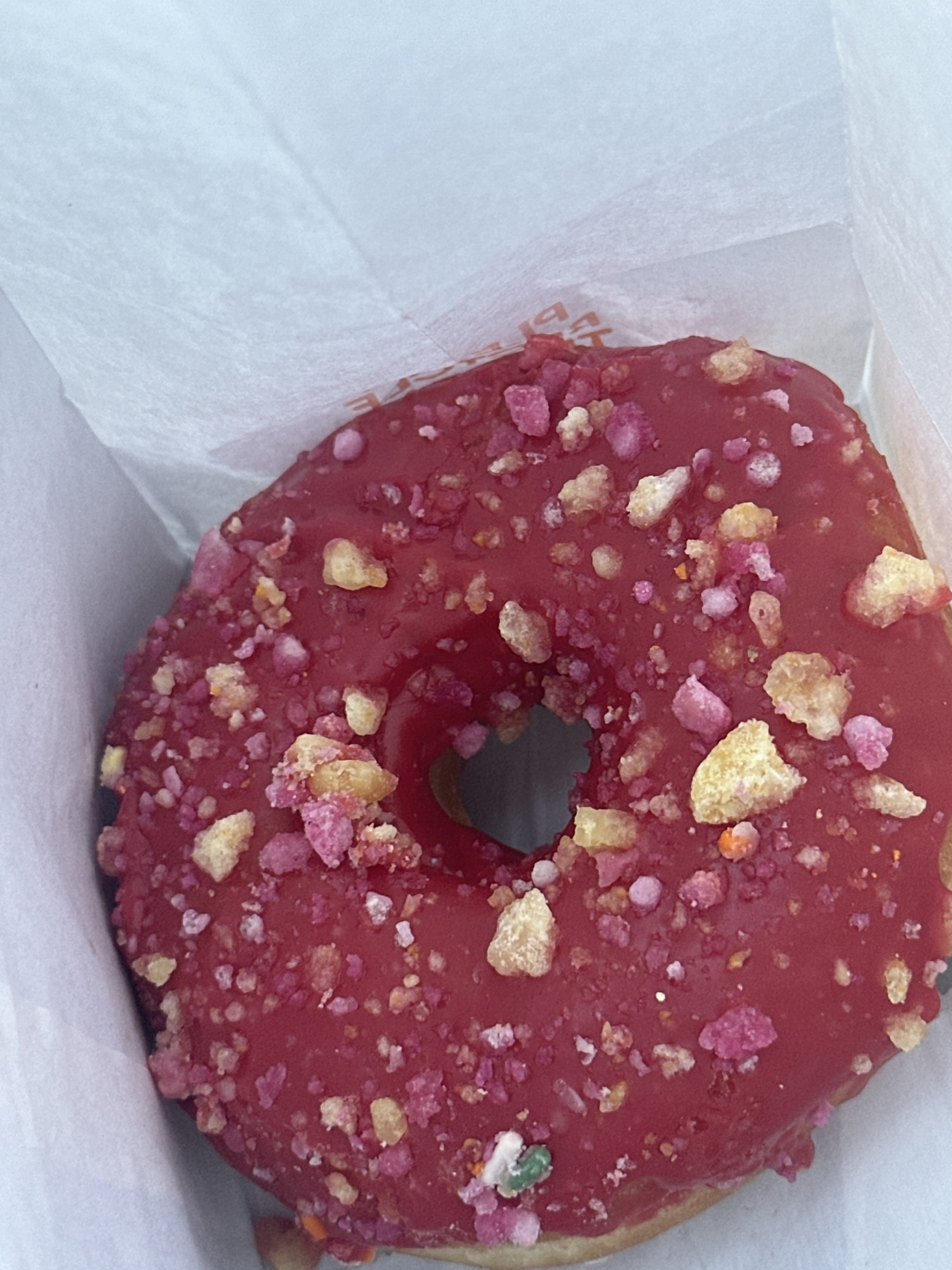 Fruit Punch Donut at Dunkin Donuts