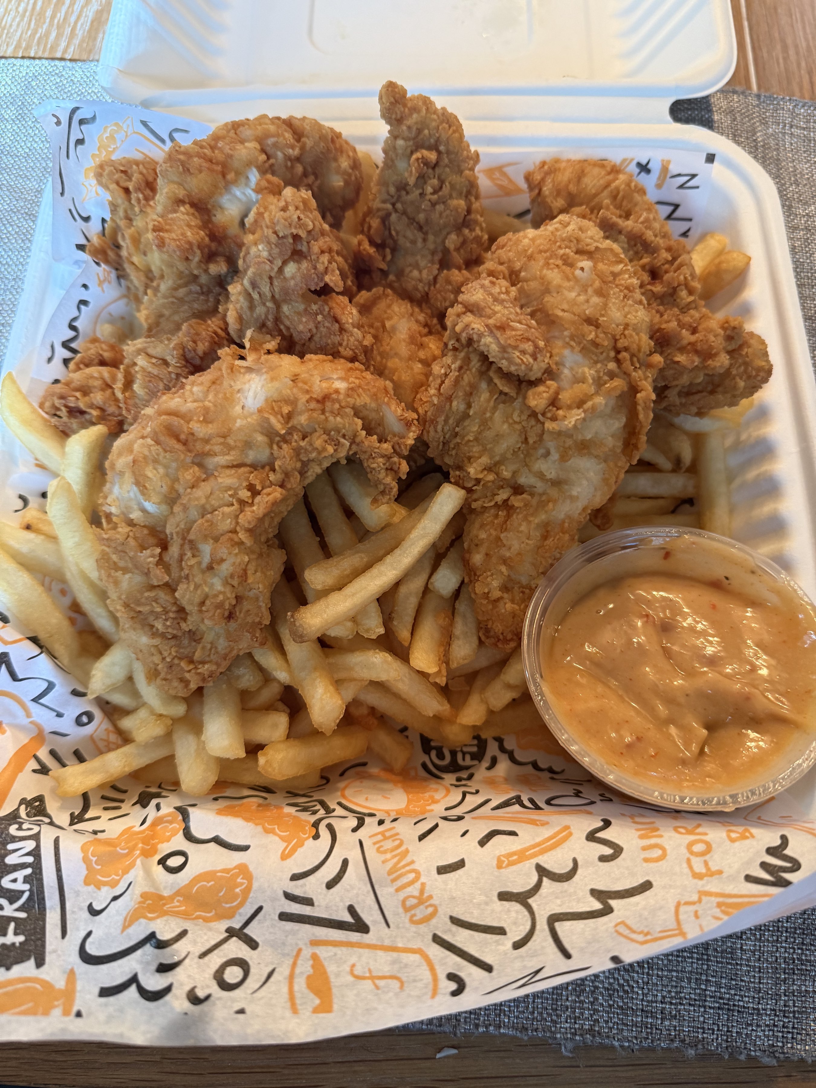 Chicken Fingers & Fries with Sweet Heat Sauce