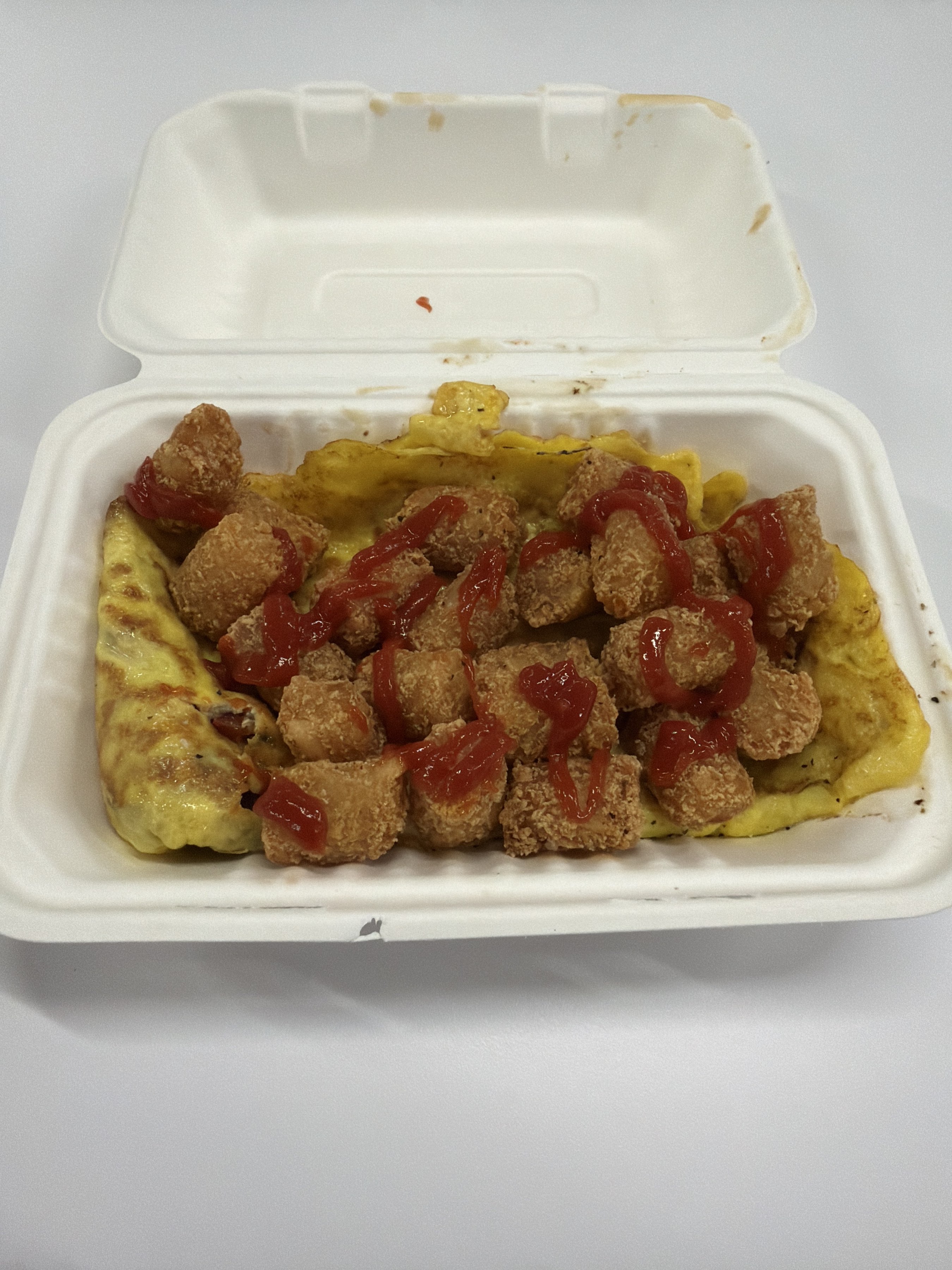 Western Omelette with tater tot’s