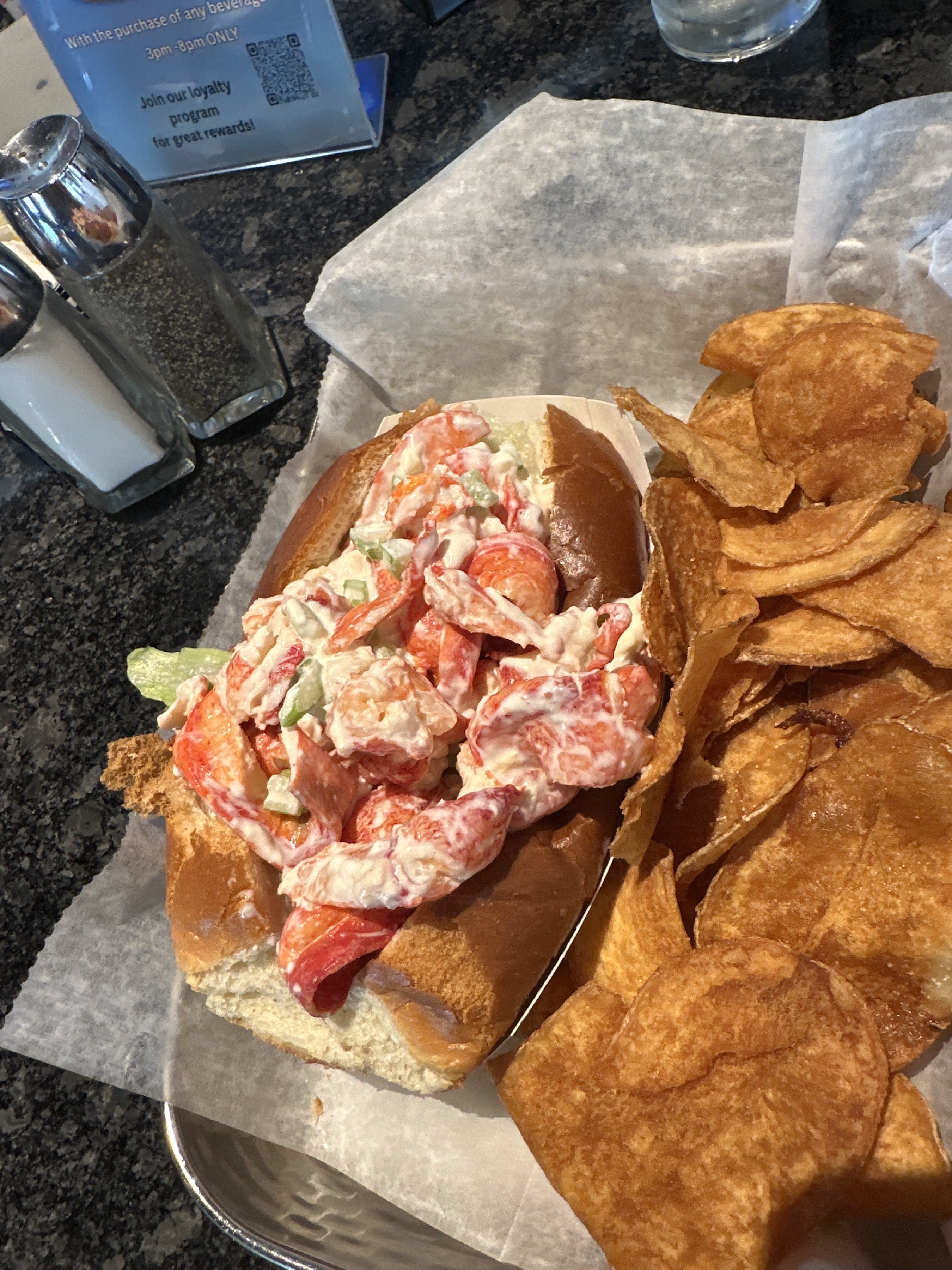 Lob roll at Bickfords Grill