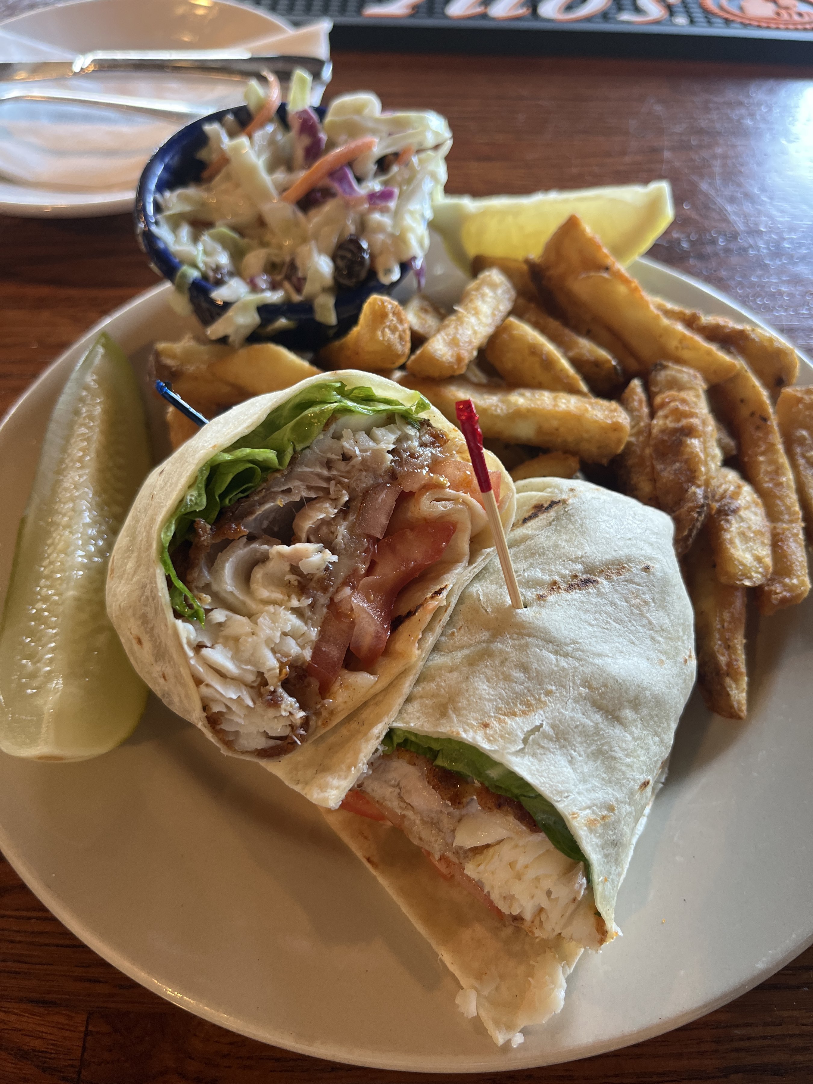 Cajun Fried Fish Rolllup