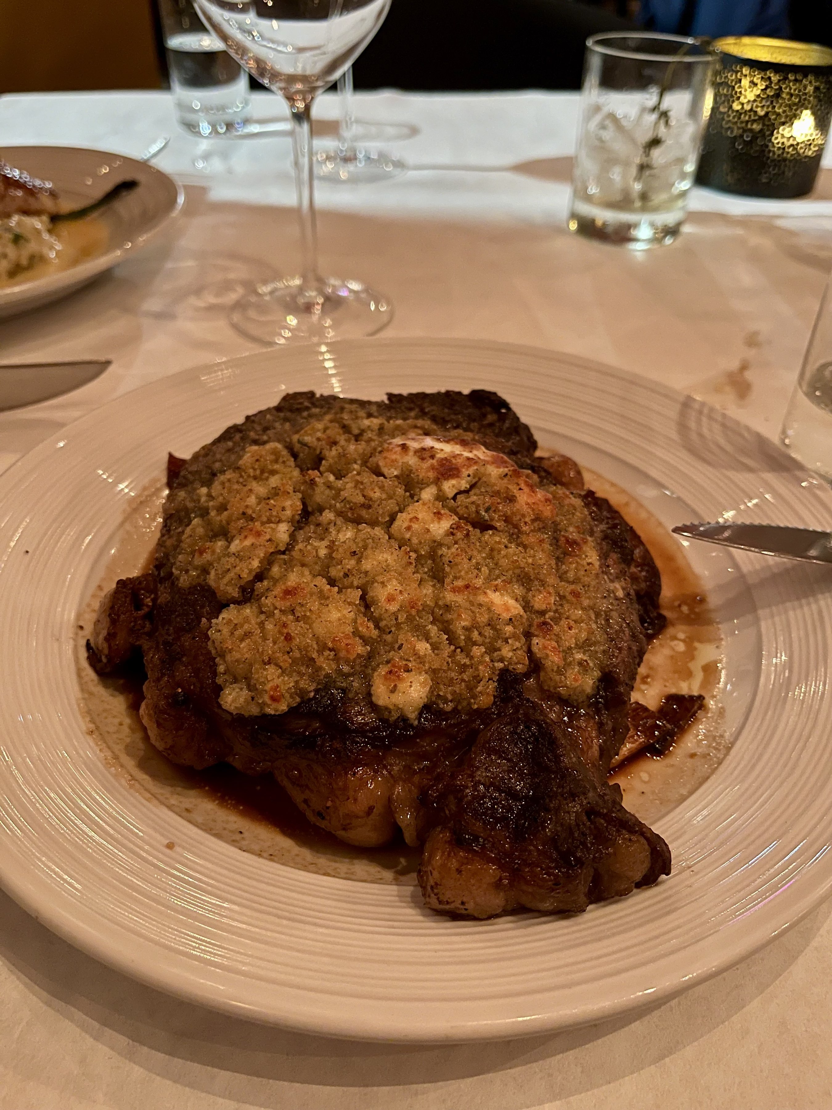 Gorgonzola Crusted Ribeye