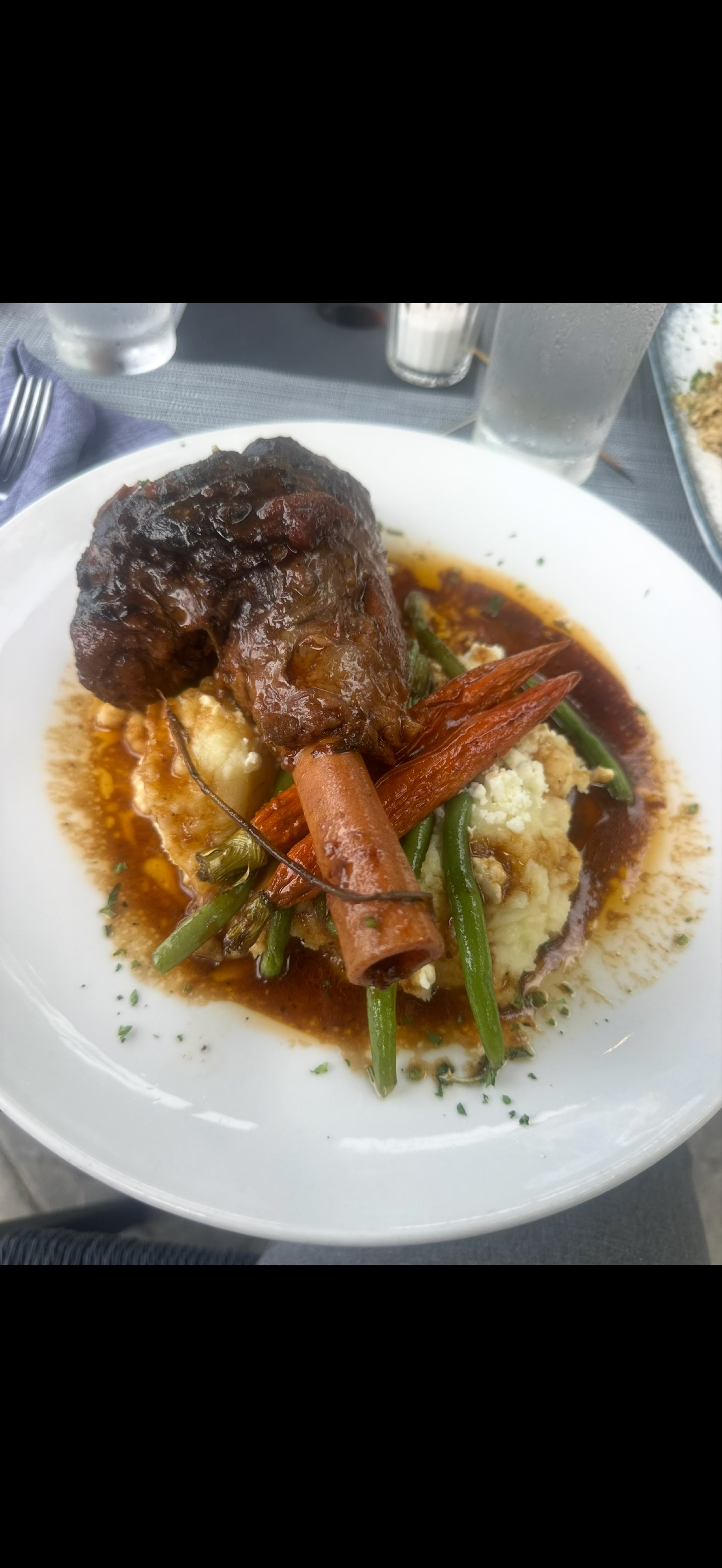 Lamb Shank at Nikanos Mediterranean Bar & Grille
