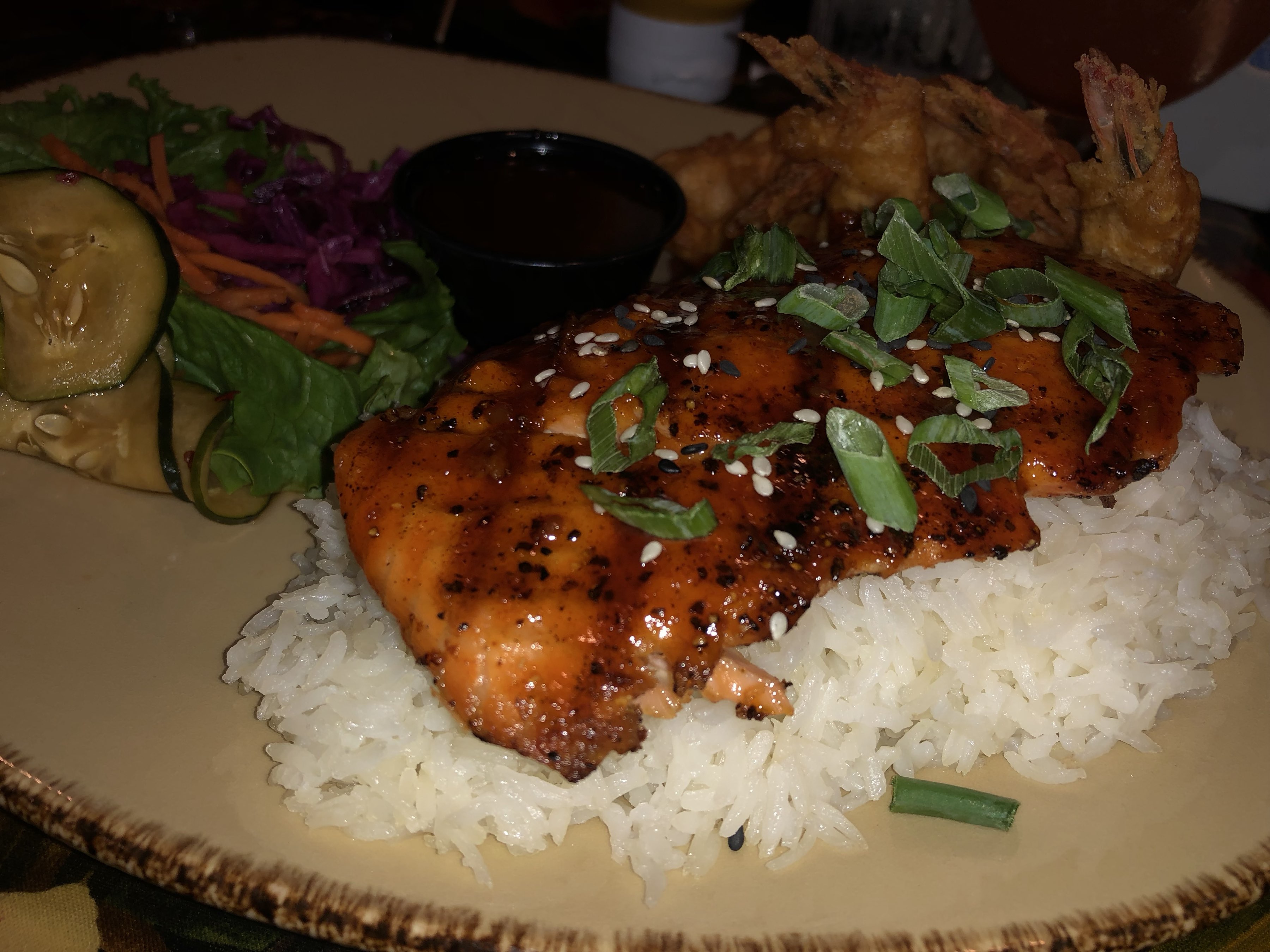 Honey Sriracha Glazed Salmon