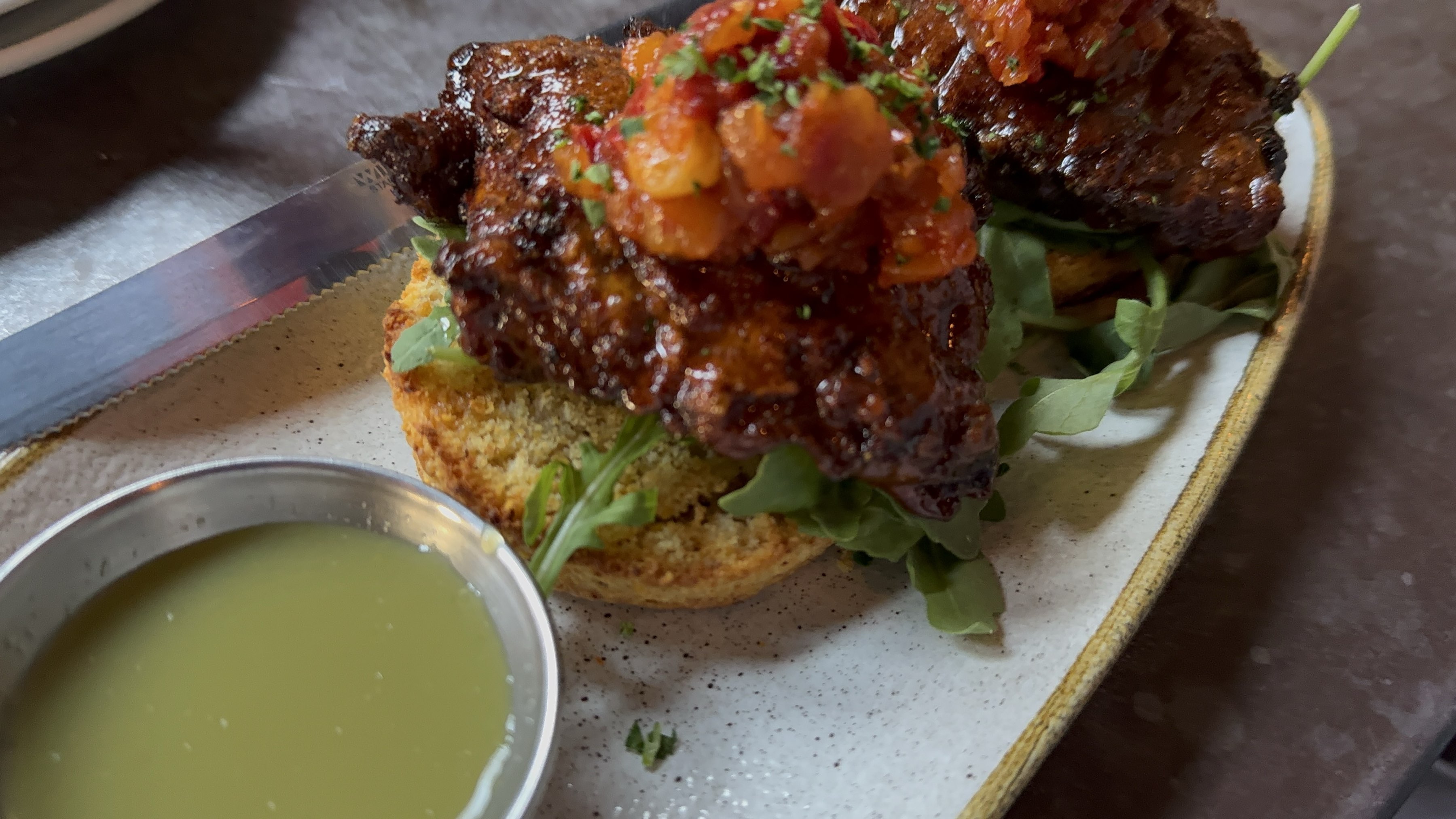 aMini fried chicken sandwiches
