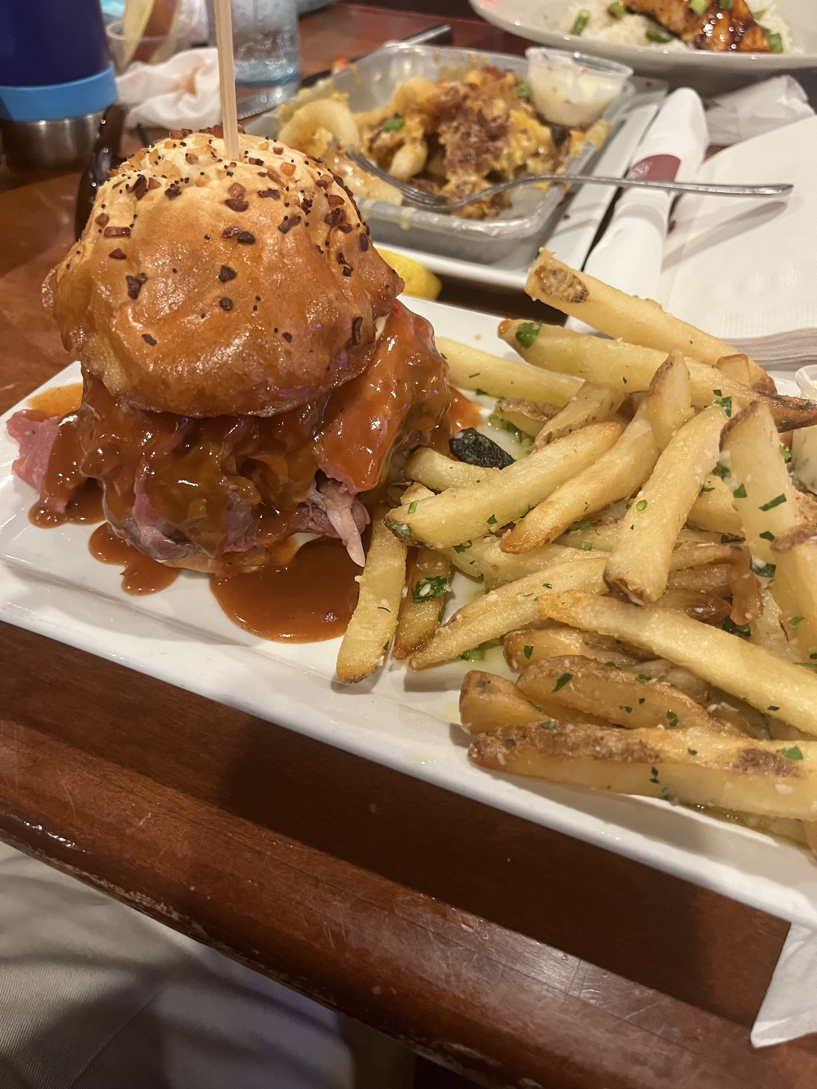 Beef 3-way at Village Tavern