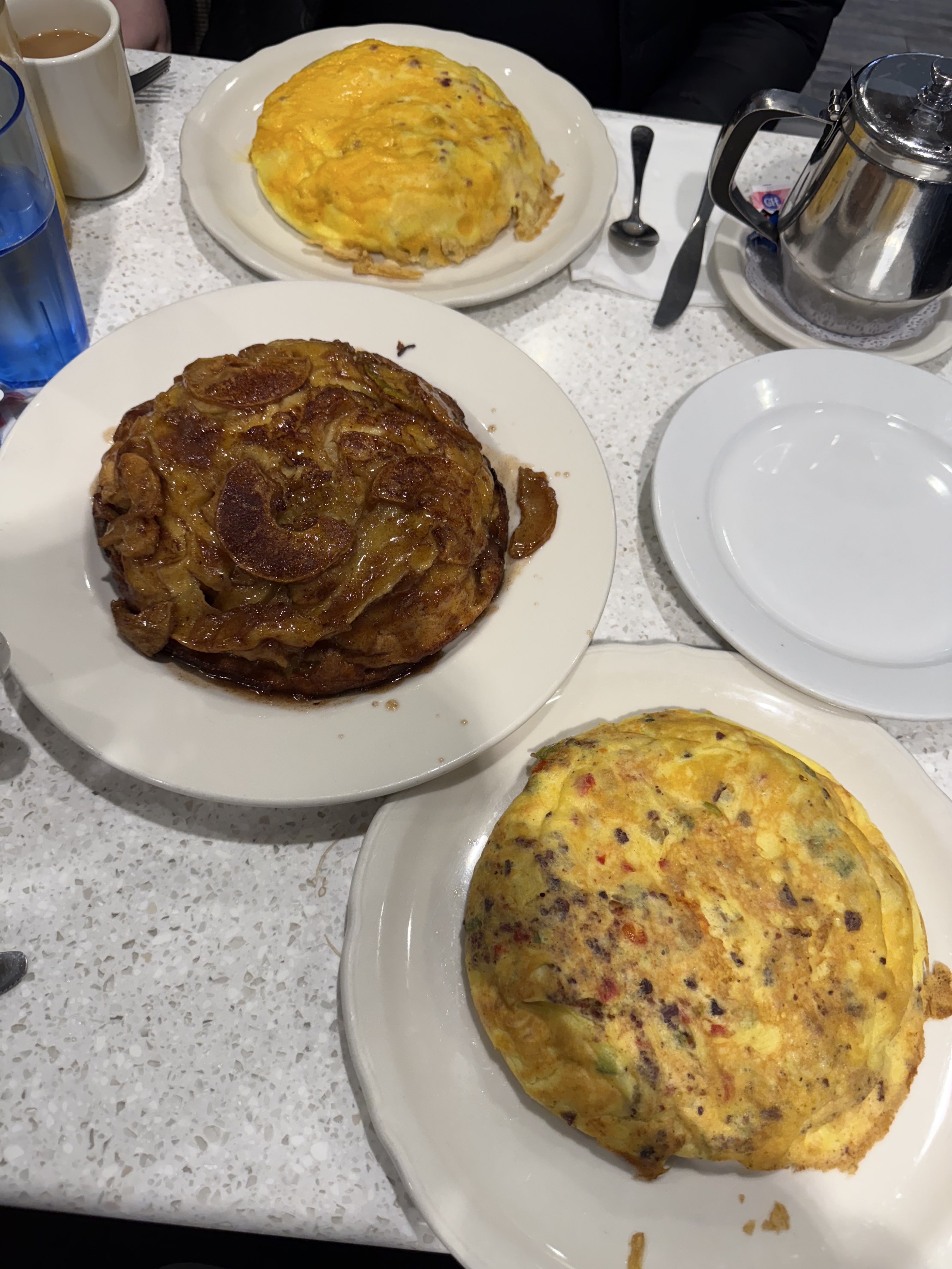 Western Omelette w/ Apple Pancake
