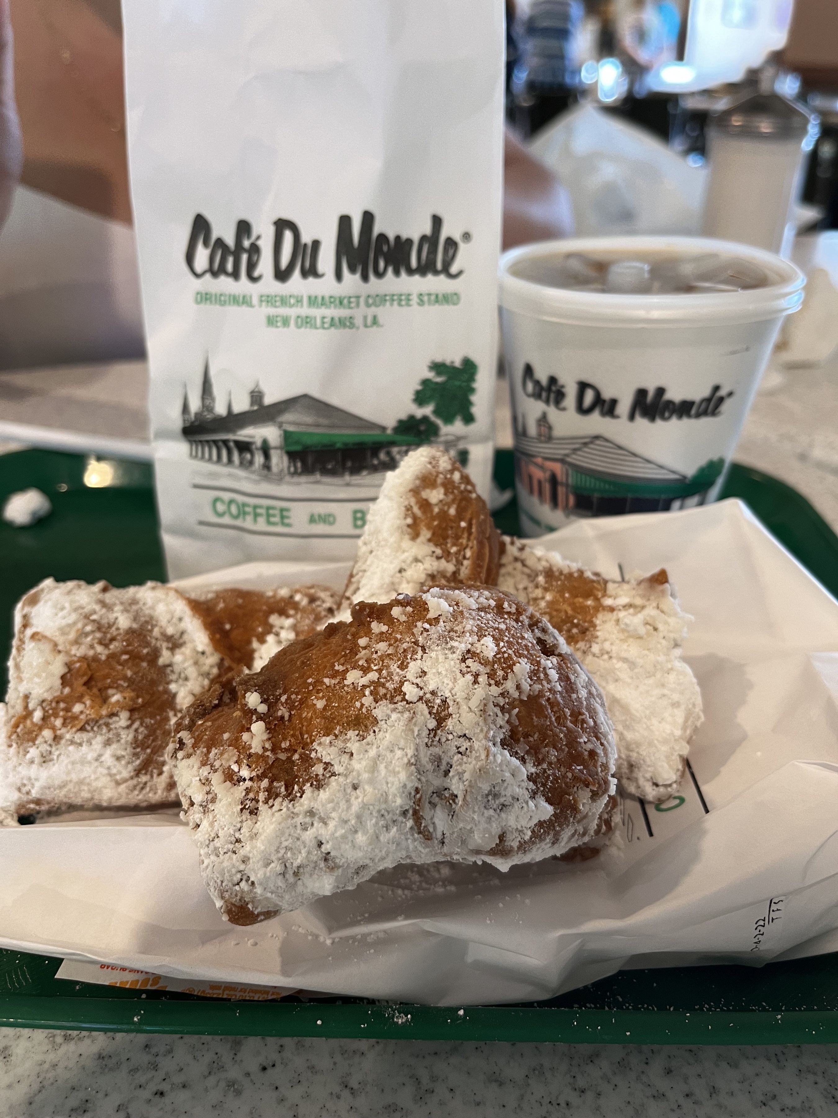 Beignets at Cafe Du Monde